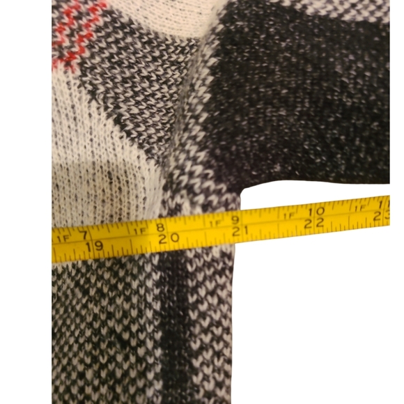 Flannel Cardigan Sweater jacket lg - Picture 6 of 7